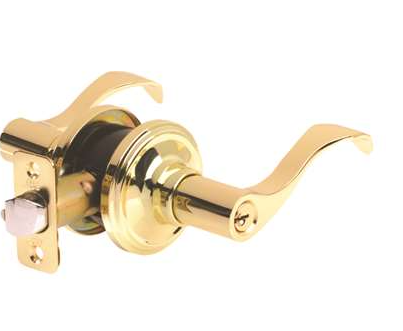 Wave Polished Brass Entry Lock-AIVI-X