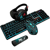 4Pcs/Set K59 Wired USB Keyboard Illuminated Gamer Mouse Pad-AIVI-X