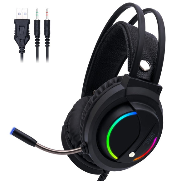 Wired Gaming Headset 7.1 Sound Surround RGB Light-AIVI-X