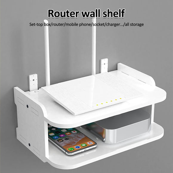Wall Mount Storage TV Box Router Shelf-AIVI-X